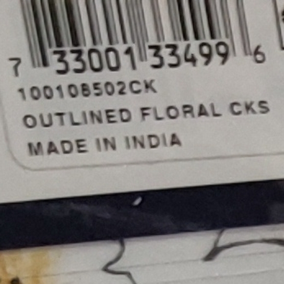 Charter Club Damask Floral Cal King Sheet Set - White with Pink & Yellow Flowers - Picture 3 of 7